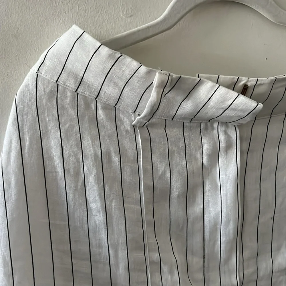 Dissh Linen Striped Maxi Skirt - Picture 4 of 6